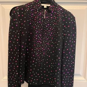 St John Evening | Black W/ Pink Sequin